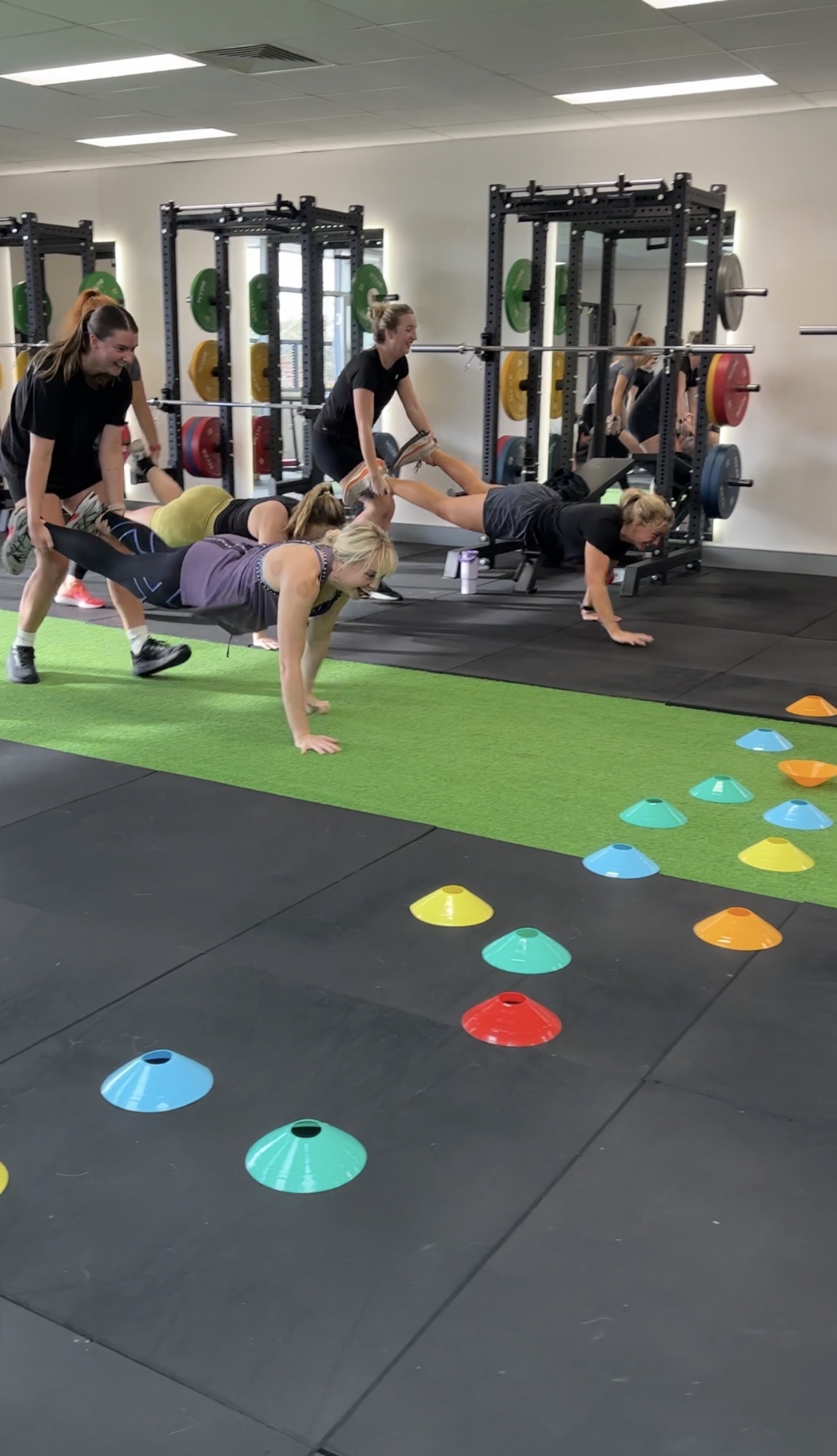 Coach guiding a member